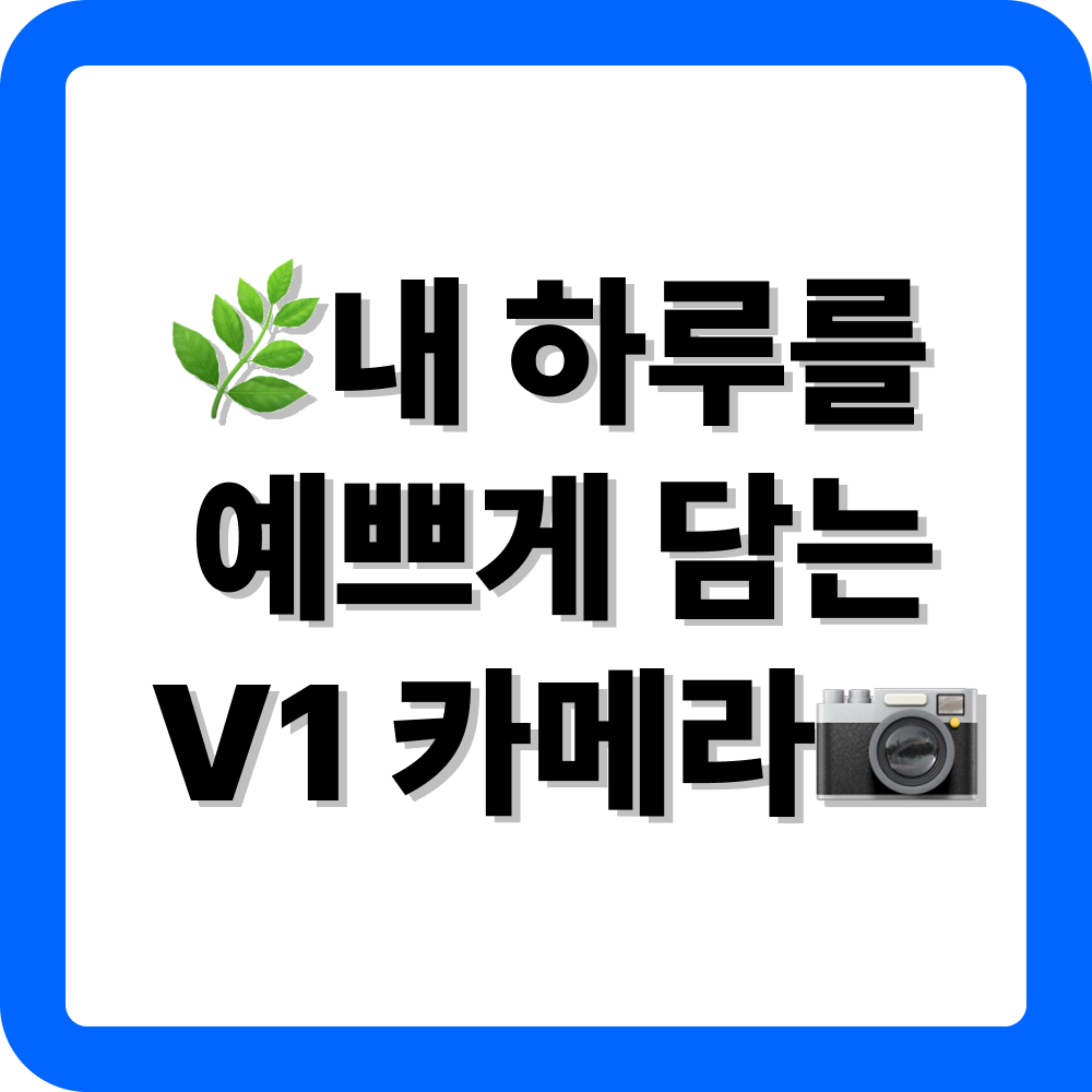 캐논 파워샷 V1 구매팁
